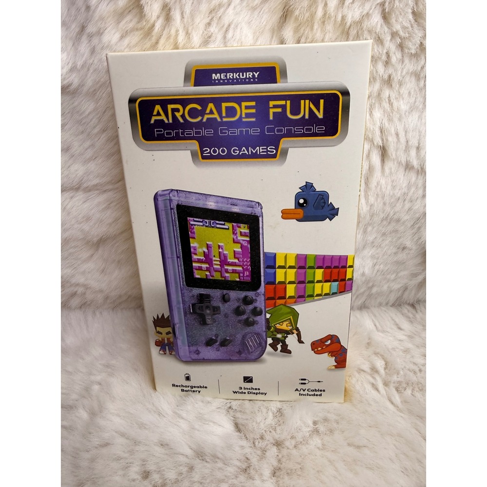 Merkury Innovations Arcade Fun Portable Game Console 200 Games Sealed MIPGC01588